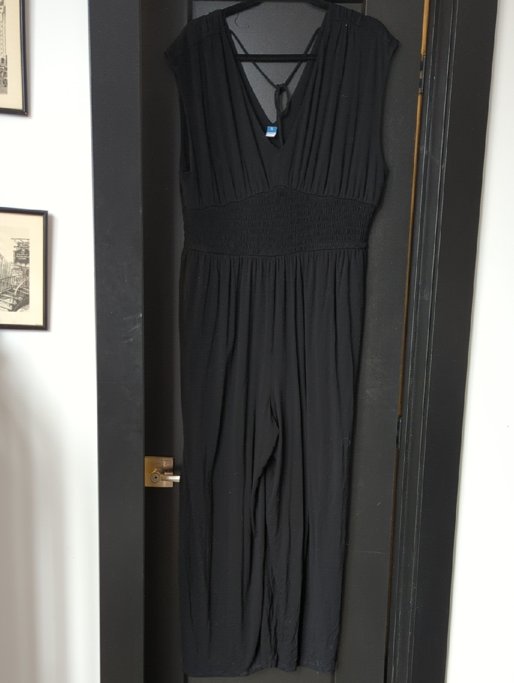 Old Navy Black Sleeveless Jumpsuit